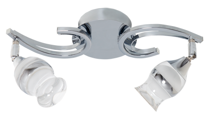 Lámpara Zodiaco fabricada en metal cromado color cromo, ideal para iluminar tu salón