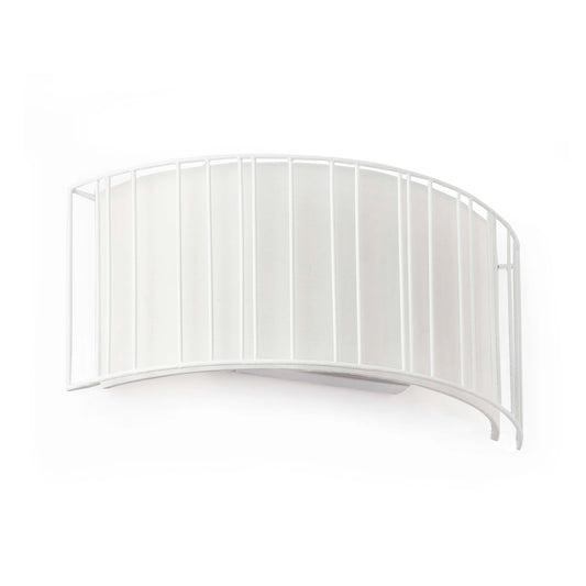 Aplique de Pared Linda Blanco Mate con Pantalla Beige de FARO - vista principal | FARO