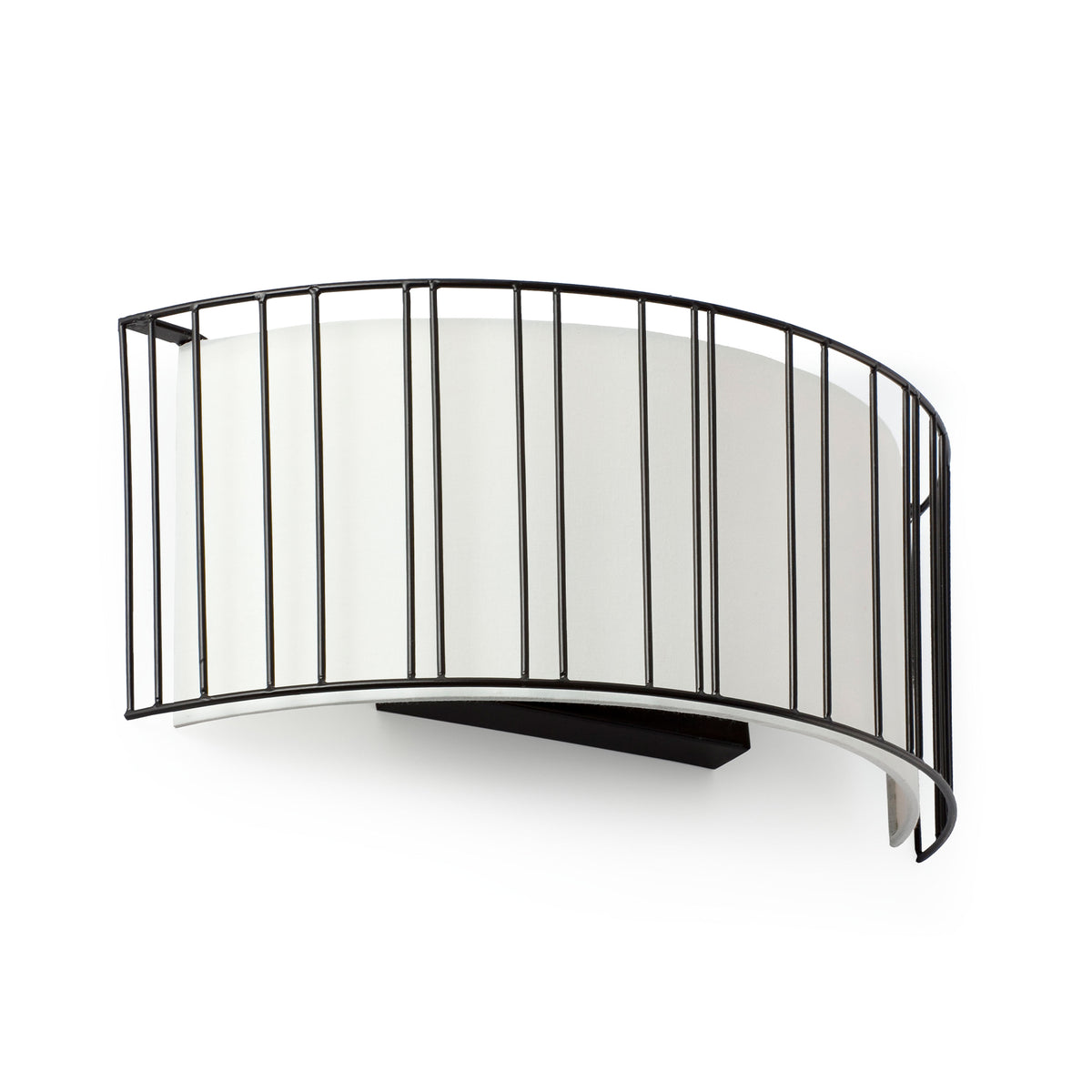 Aplique de Pared Linda Negro Mate con Pantalla Beige FARO - vista principal | FARO · Ref. 29310
