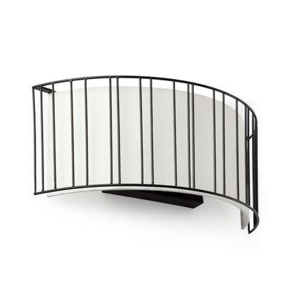 Aplique de Pared Linda Negro Mate con Pantalla Beige FARO - vista principal | FARO · Ref. 29310
