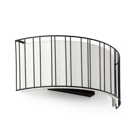 Aplique de Pared Linda Negro Mate con Pantalla Beige FARO - vista principal | FARO