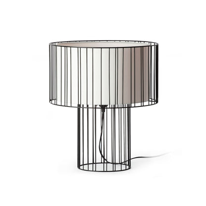 Lámpara de mesa LINDA FARO, diseño contemporáneo en negro y beige, Ref. 29311
