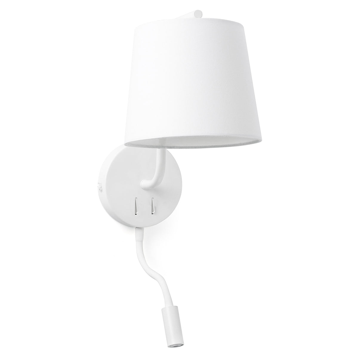 Aplique de pared BERNI blanco mate con lector LED 3W Faro - vista principal | FARO · Ref. 29329