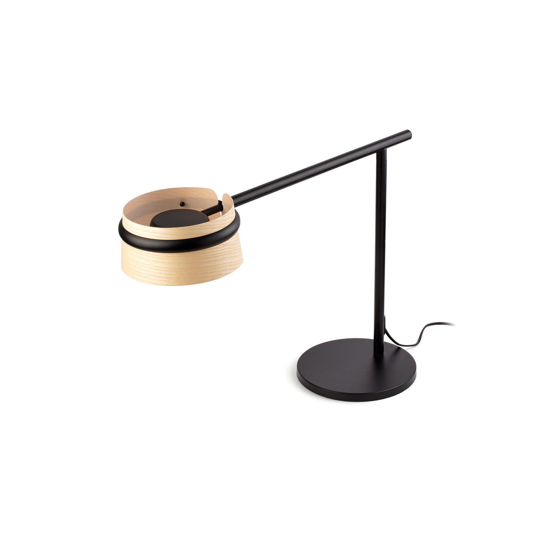 Lámpara de escritorio LOOP FARO con pinza, diseño moderno 29398