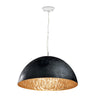 Colgante MAGMA Negro y Oro FARO - Lámpara de diseño contemporáneo 29468