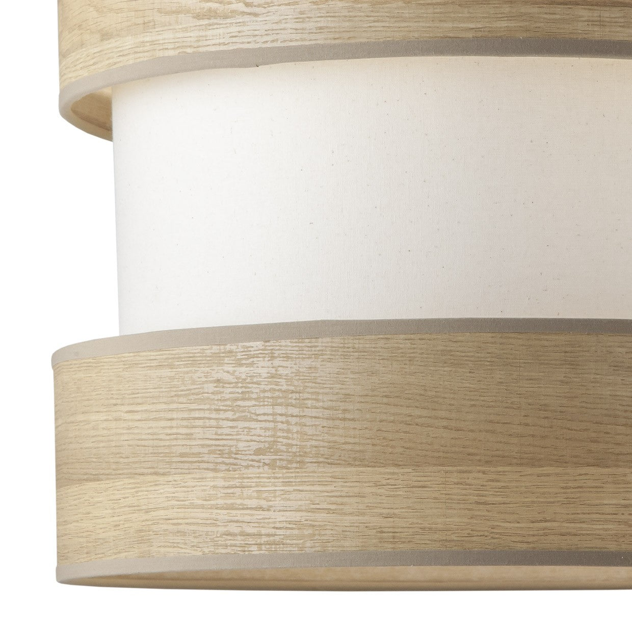 Detalle de pantallas y metal negro del Colgante Dion ALEMAR - Vista lateral