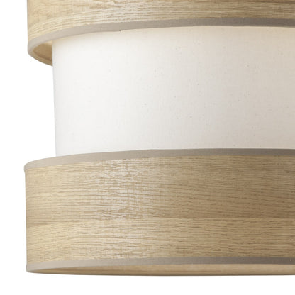 Detalle de pantallas y metal negro del Colgante Dion ALEMAR - Vista lateral