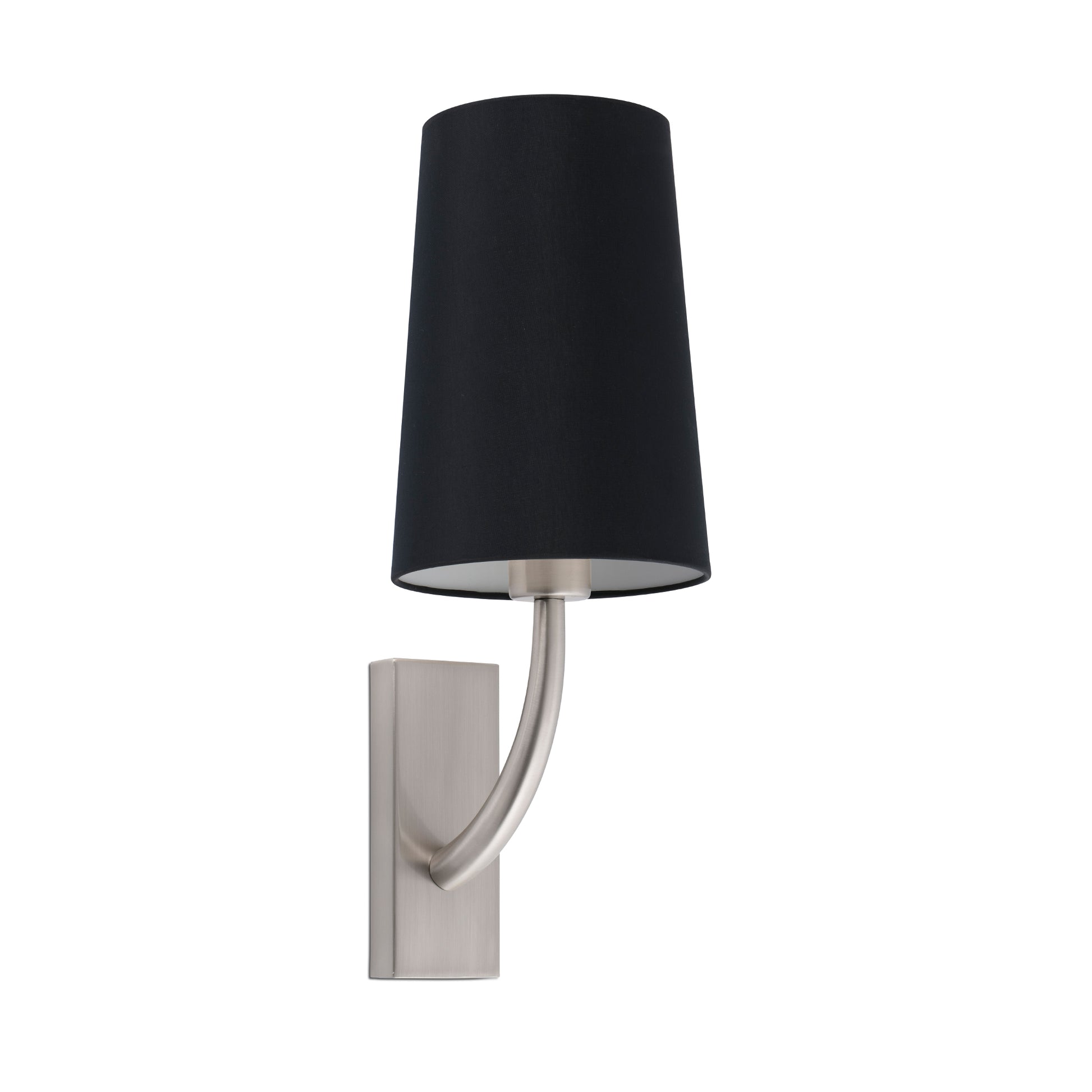 REM Aplique pared Faro níquel mate y negro, diseño minimalista 29680-21