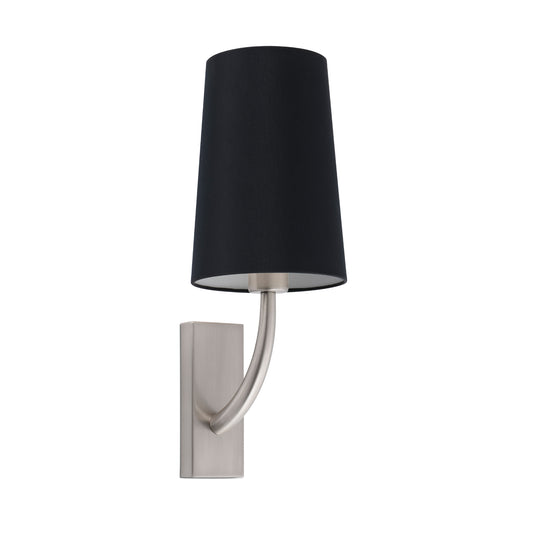 REM Aplique pared Faro níquel mate y negro, diseño minimalista 29680-21