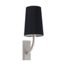 REM Aplique pared Faro níquel mate y negro, diseño minimalista 29680-21