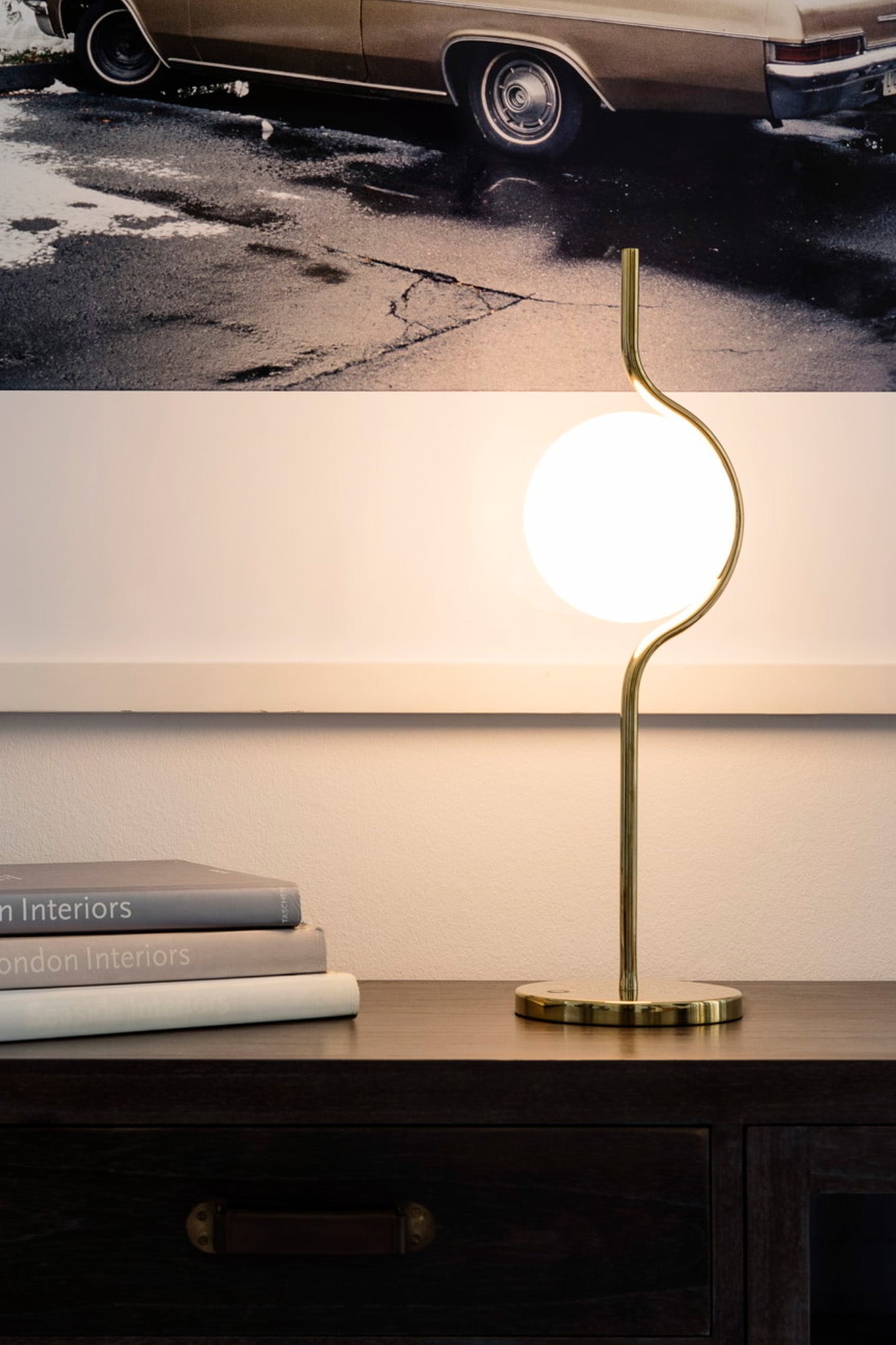 Lámpara LE VITA fabricada en Acero color Oro