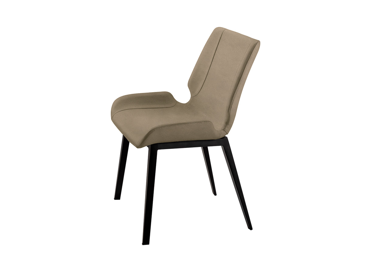 Silla Kiara Negra y Beige con Tapizado Textil Schuller - vista principal | Schuller