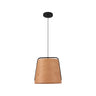STOOD Lámpara Colgante Madera y Negro FARO - Diseño Moderno Ref. 29848