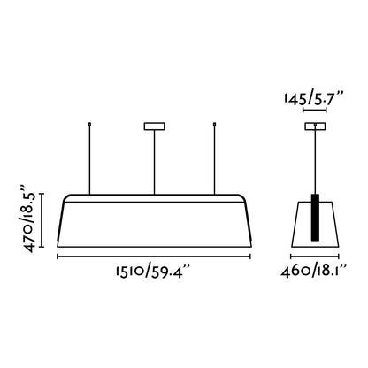 Lámpara colgante LED E27 para iluminación homogénea