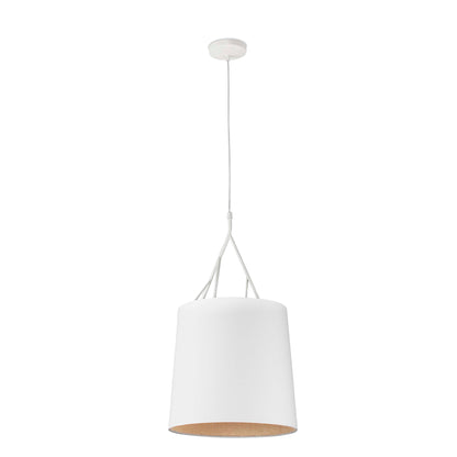 Lámpara Colgante Textil TREE Blanca FARO 29865