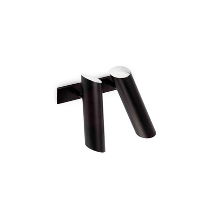 Aplique LINK 2L Negro Faro 29876 diseño contemporáneo para pared.