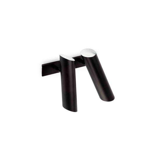 Aplique LINK 2L Negro Faro 29876 diseño contemporáneo para pared.