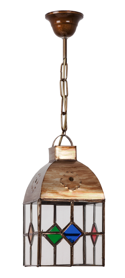 Farol colgante estilo árabe con altura regulable ideal para interior