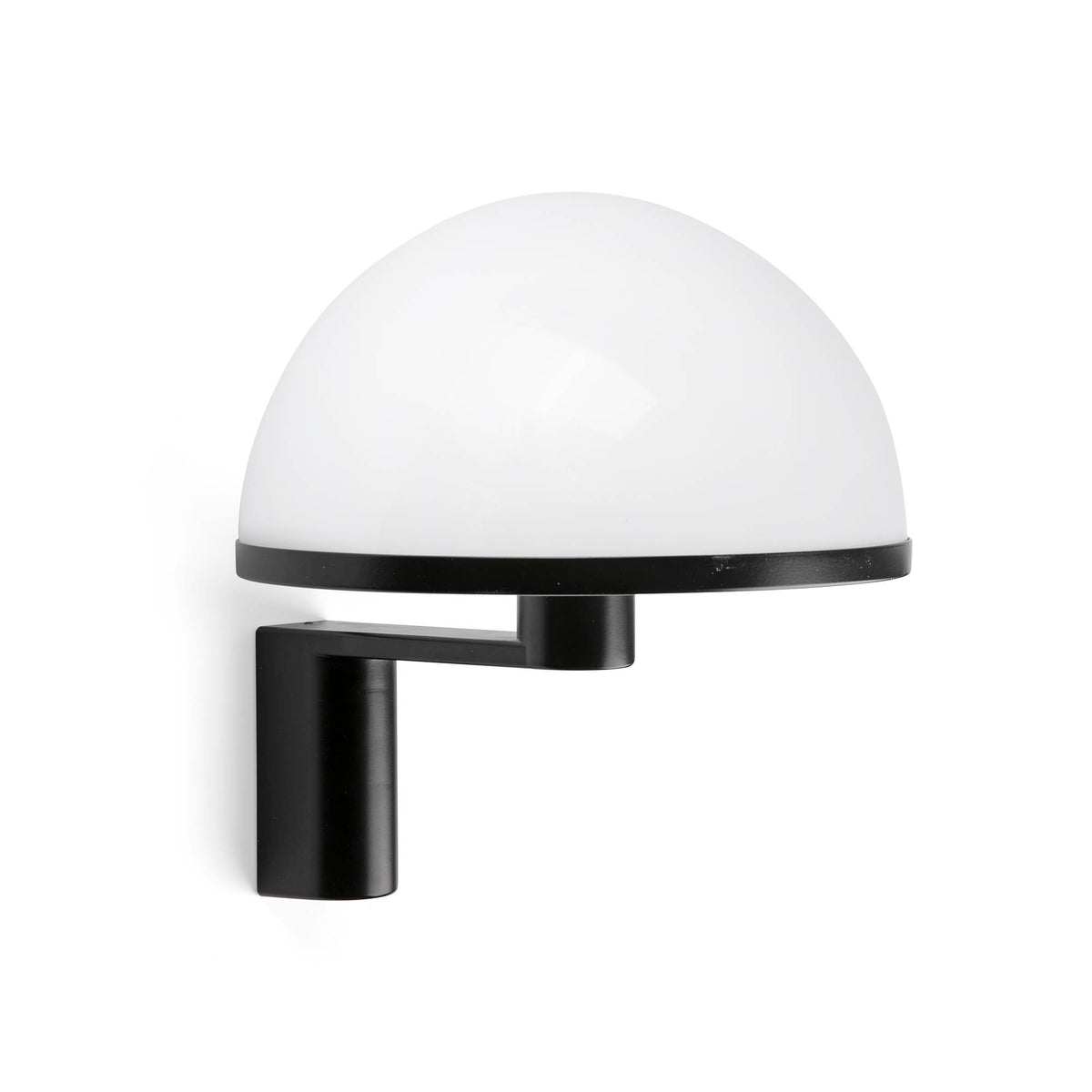 Aplique de Pared DOME Negro Satinado con Pantalla Blanca FARO - vista principal | FARO