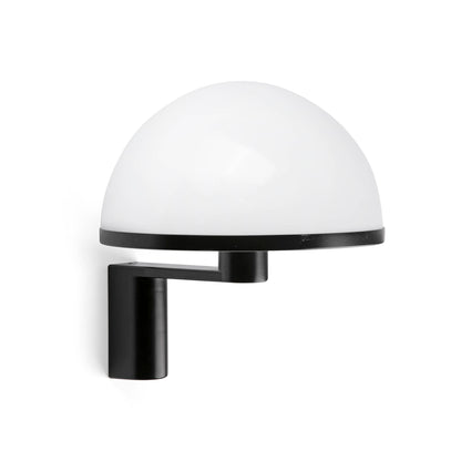Aplique de Pared DOME Negro Satinado con Pantalla Blanca FARO - vista principal | FARO