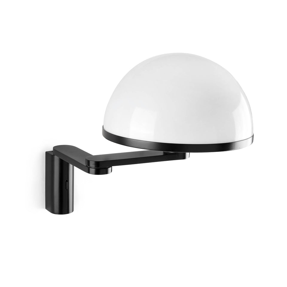 Aplique de Pared DOME con Brazo Orientable Negro Satinado FARO