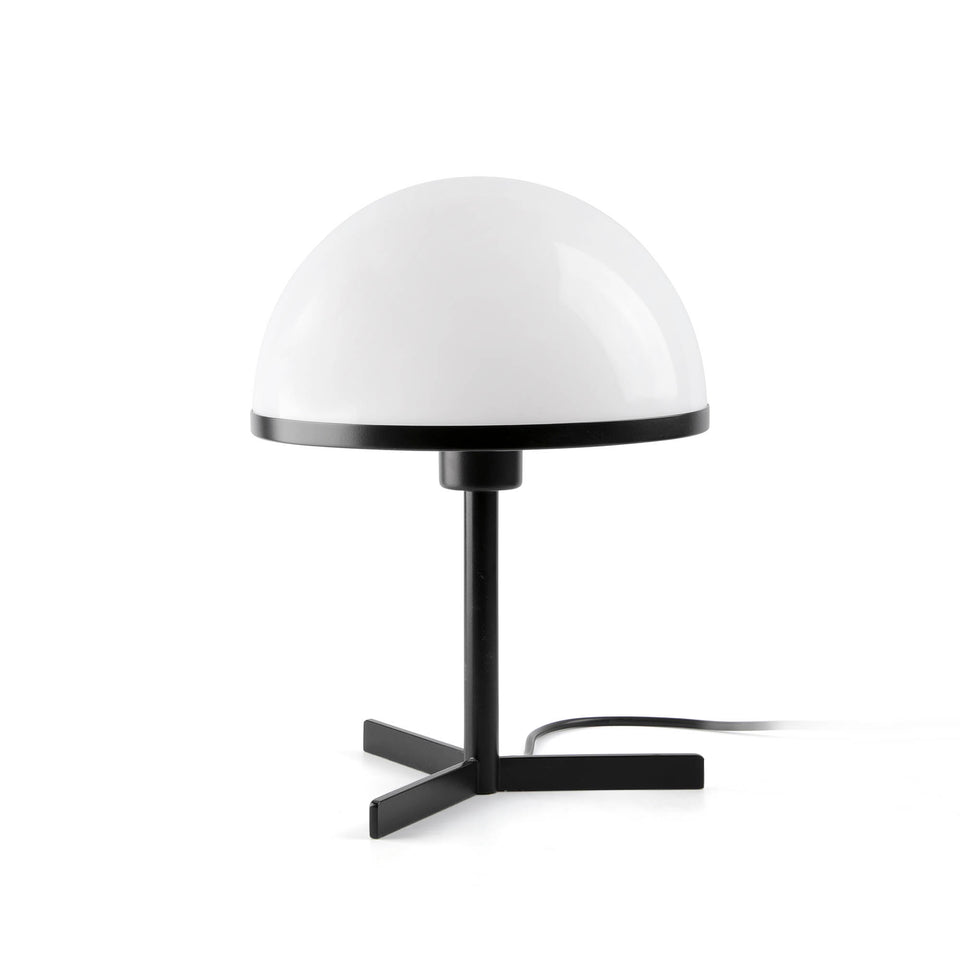 Modelo 3D interactivo y realidad aumentada de Lámpara de Sobremesa DOME Negra con Pantalla Blanca Faro
