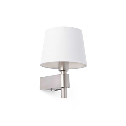 Aplique pared ROOM textil blanco FARO - Luminaria decorativa referencia 29974