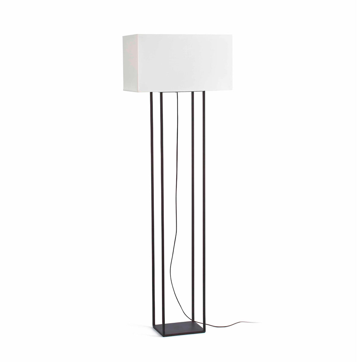 Lámpara de Pie VESPER 135 cm Doble Cuerpo Marrón y Beige FARO - vista principal | FARO