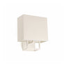 Vesper Aplique de Pared FARO Blanco Textil Beige, Ref. 29980