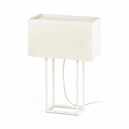 Lámpara de mesa Vesper blanca FARO, diseño moderno y elegante, Ref. 29984