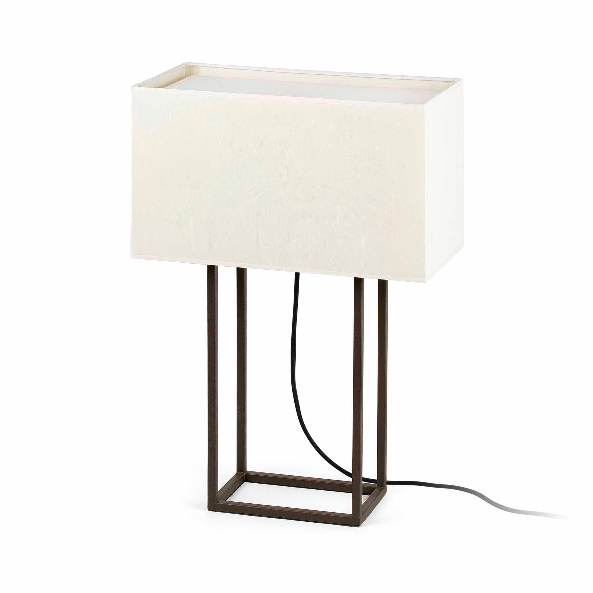 Lámpara de mesa Vesper marrón y beige FARO 29985