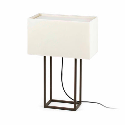 Lámpara de mesa Vesper marrón y beige FARO 29985