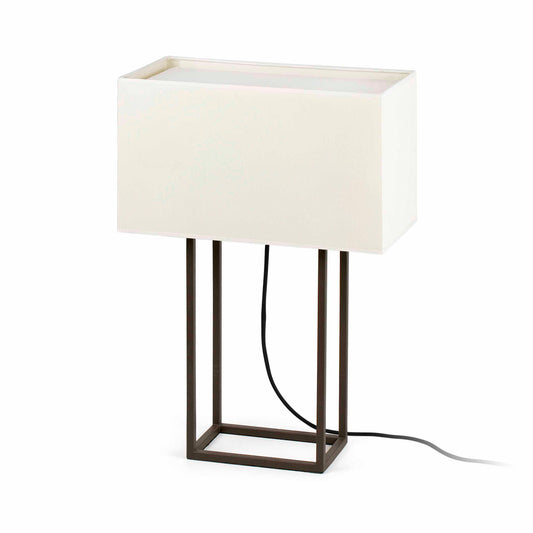 Lámpara de mesa Vesper marrón y beige FARO 29985