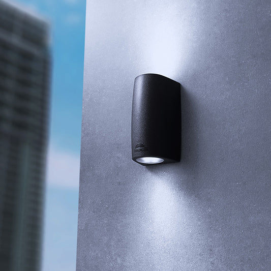 Aplique Exterior MARTA 17 cm Luz Arriba y Abajo Negro Fumagalli Interlusa - imagen 2 | Interlusa