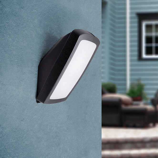 Aplique Exterior Estanco Germana 25 cm Negro Resina Fumagalli - imagen 2 | Interlusa