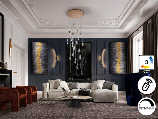 Lámpara Lágrimas 20 Luces Oro Rosa Regulable - Schuller - 452274 - Vista 2