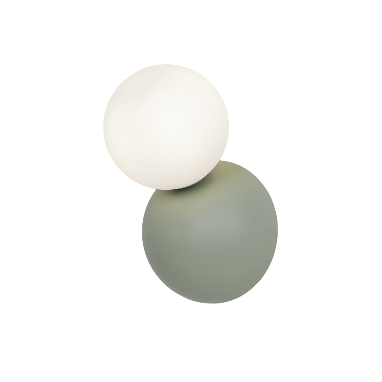 Aplique de pared Mint Verde ALEMAR 30W G9 - Vista principal con tulipa opal