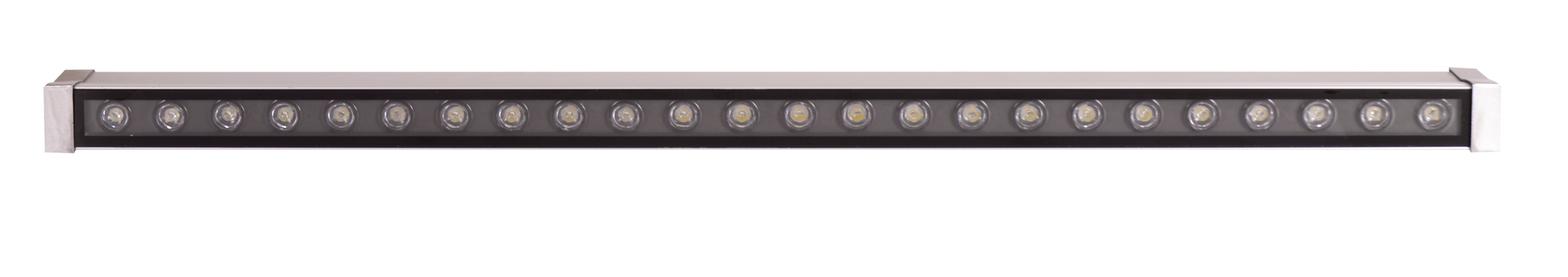Barra Cervero fabricada en metal color blanco, ideal para iluminación exterior