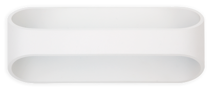 Aplique fabricado en Aluminio color Blanco para luz ambiental