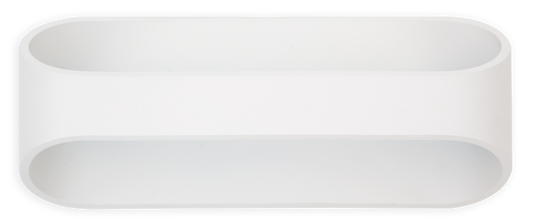 Aplique fabricado en Aluminio color Blanco para luz ambiental