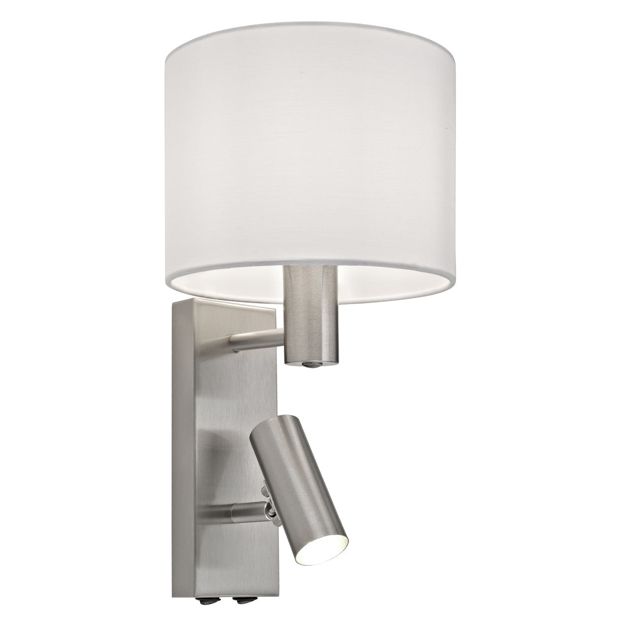 Aplique pared Hera níquel satinado ALEMAR con doble luz - Vista principal