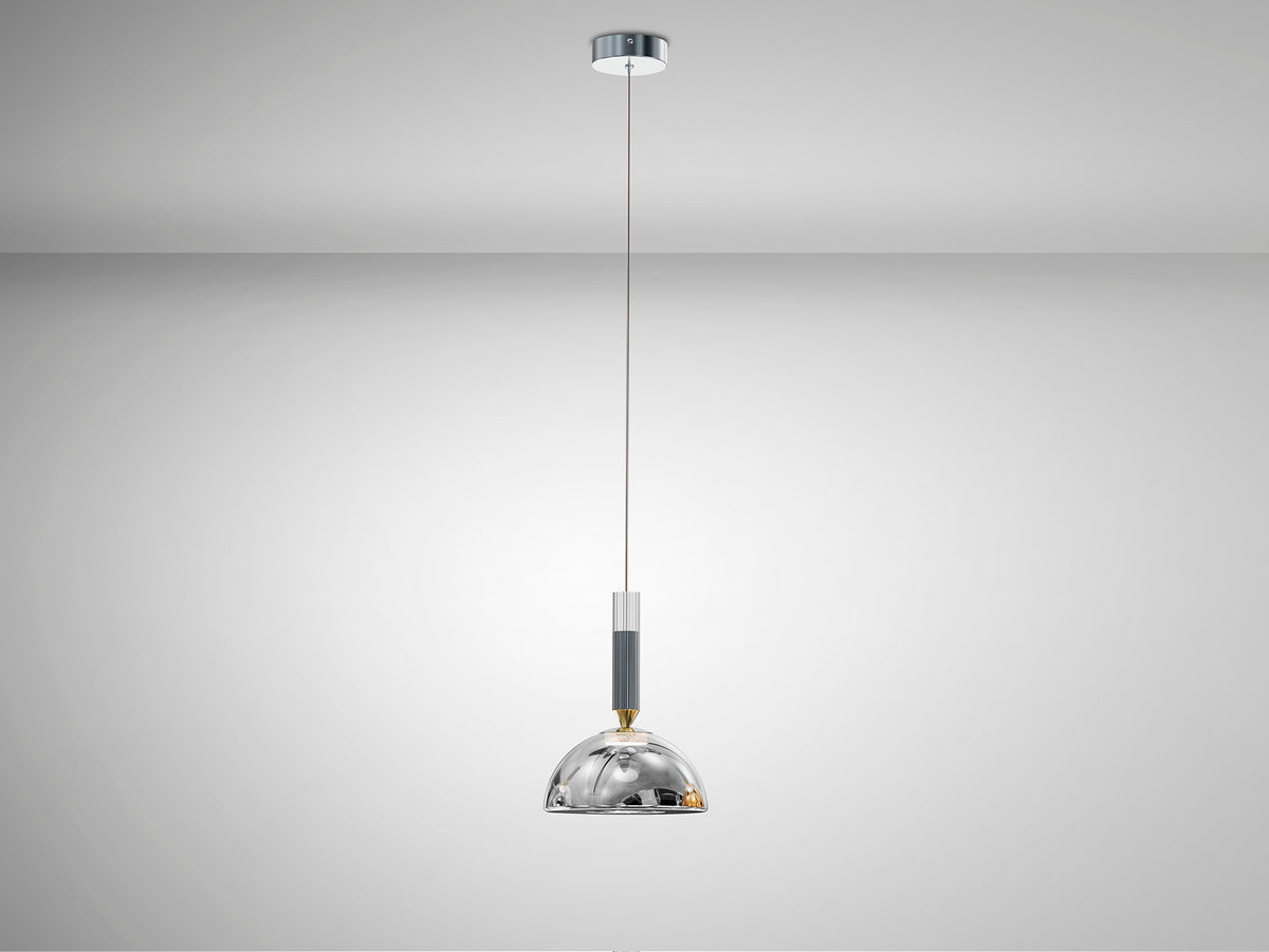 Lámpara Colgante Charlize 6W LED Plata Schuller en ambiente decorado | Schuller