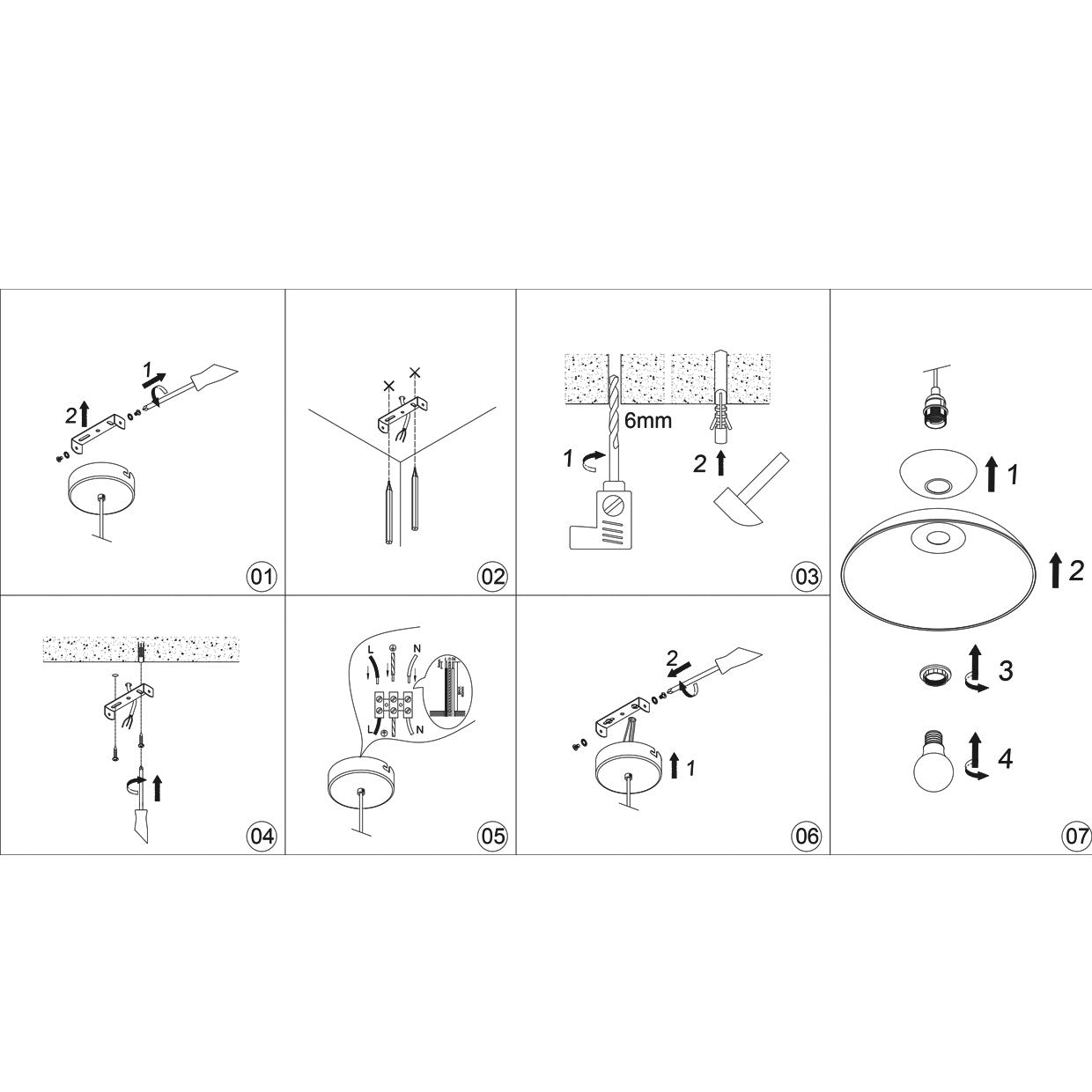 Detalle de tulipas y cable del colgante Idea amarillo ALEMAR - Vista lateral