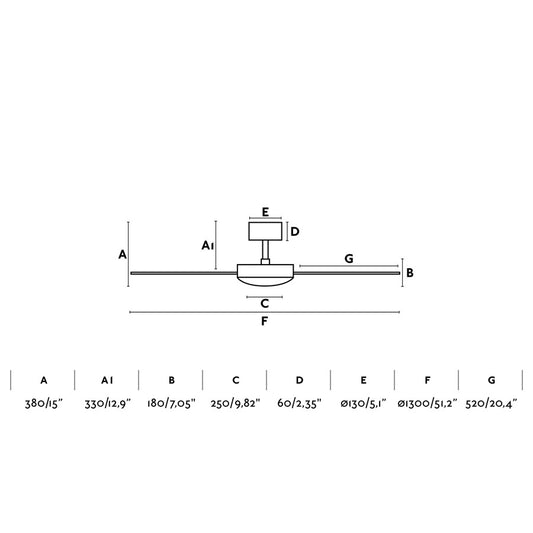Ventilador Mallorca L fabricado en Acero color Marrón óxido