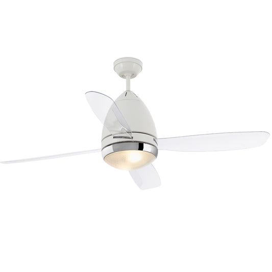 Ventilador de Techo FARETTO Blanco Faro con Luz LED E26, modelo 33389-110