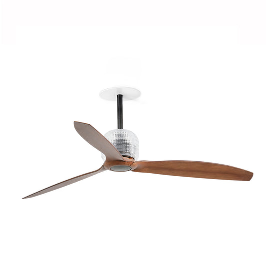 Ventilador de Techo Empotrado Just Fan M Motor DC Faro - Negro/Nogal, DECO FAN sin luz, Mando a distancia | FARO · Ref. 33395DR