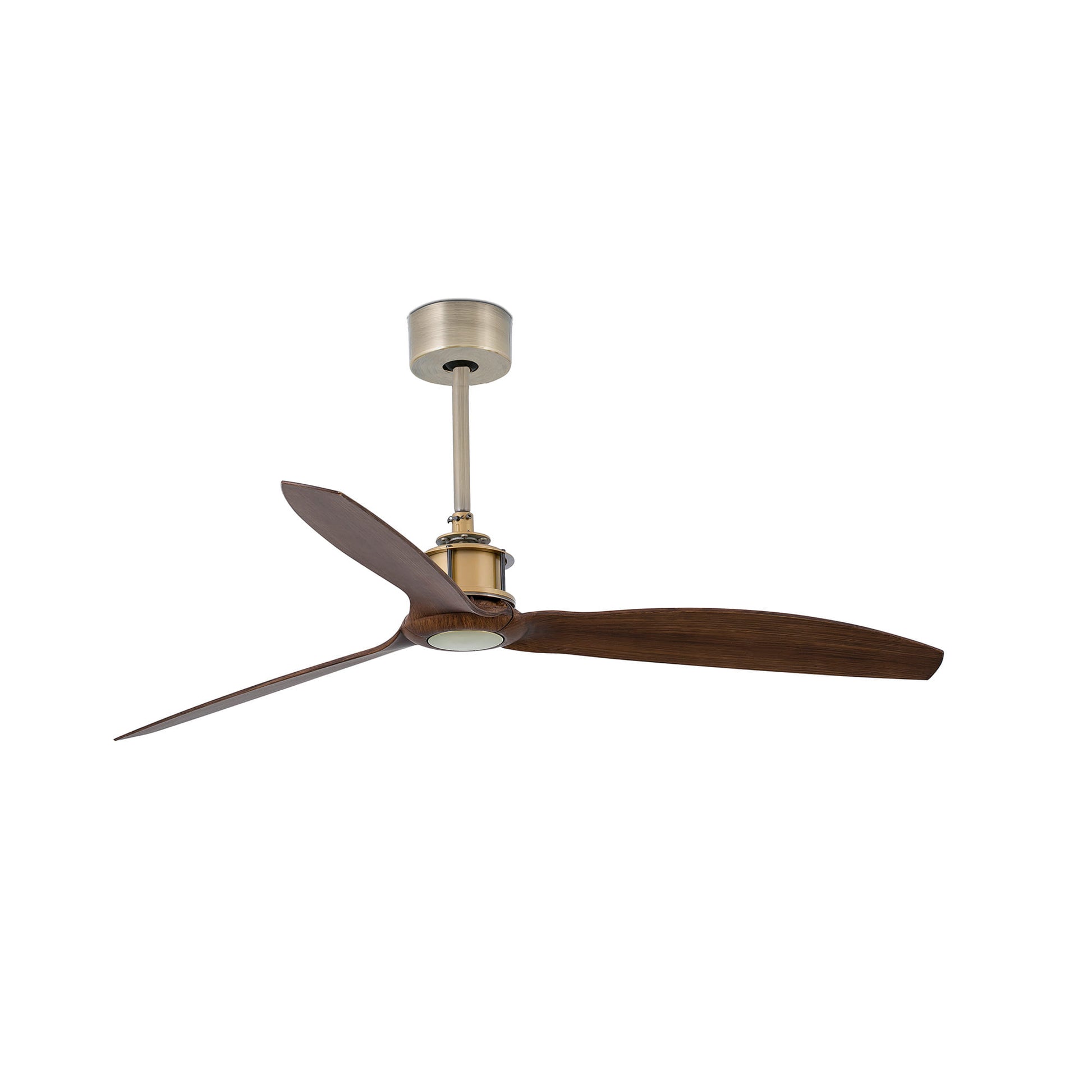 Ventilador de Techo Industrial JUST FAN M Oro Viejo y Nogal FARO 33398