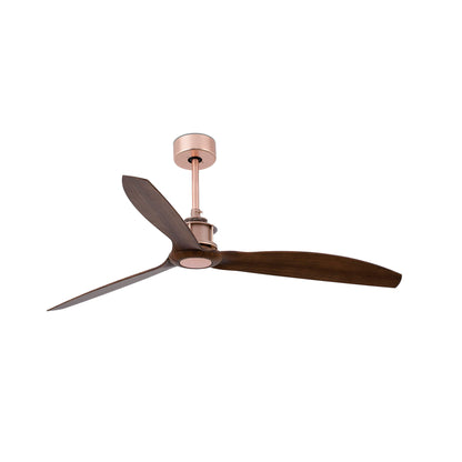 JUST FAN Ventilador de Techo Cobre y Nogal Faro, ventilador moderno 33399
