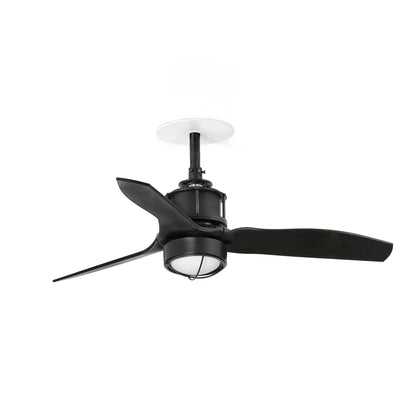 Ventilador de Techo Empotrado Just Fan S FARO - Negro mate, LED 3000K, 0-10V | FARO
