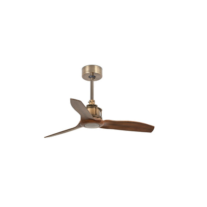 JUST FAN S Ventilador de Techo Industrial Nogal y Oro Viejo FARO 33428